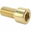 Bsc Preferred Brass Socket Head Screw 3/8-16 Thread Size 3/4 Long 93465A920